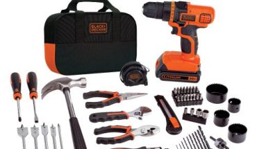 BLACK+DECKER 20V MAX Drill &#038; Home Tool Kit, 68 Piece (LDX120PK), Black/Orange 51 lfuFBeTL 370x215
